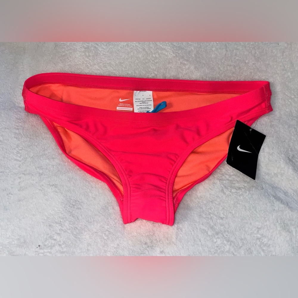 Nike Racer Pink and Orange Swim Bottoms Sz L NWT